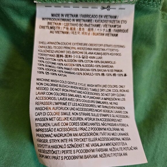 VANS Ramp Tested Ls Crop Long Sleeve Green Cropped T-Shirt Size Medium - Picture 6 of 11